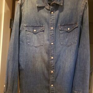 H&M Blue Denim Shirt